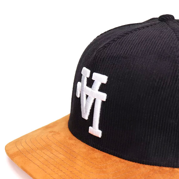 Custom 5 Panel 3D Embroidery Logo Corduroy Snapback Caps Curved Brim Suede Hats