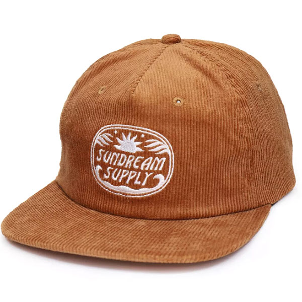 Custom Embroidery Logo Unstructured Corduroy Snapback Caps Flat Bill Hats